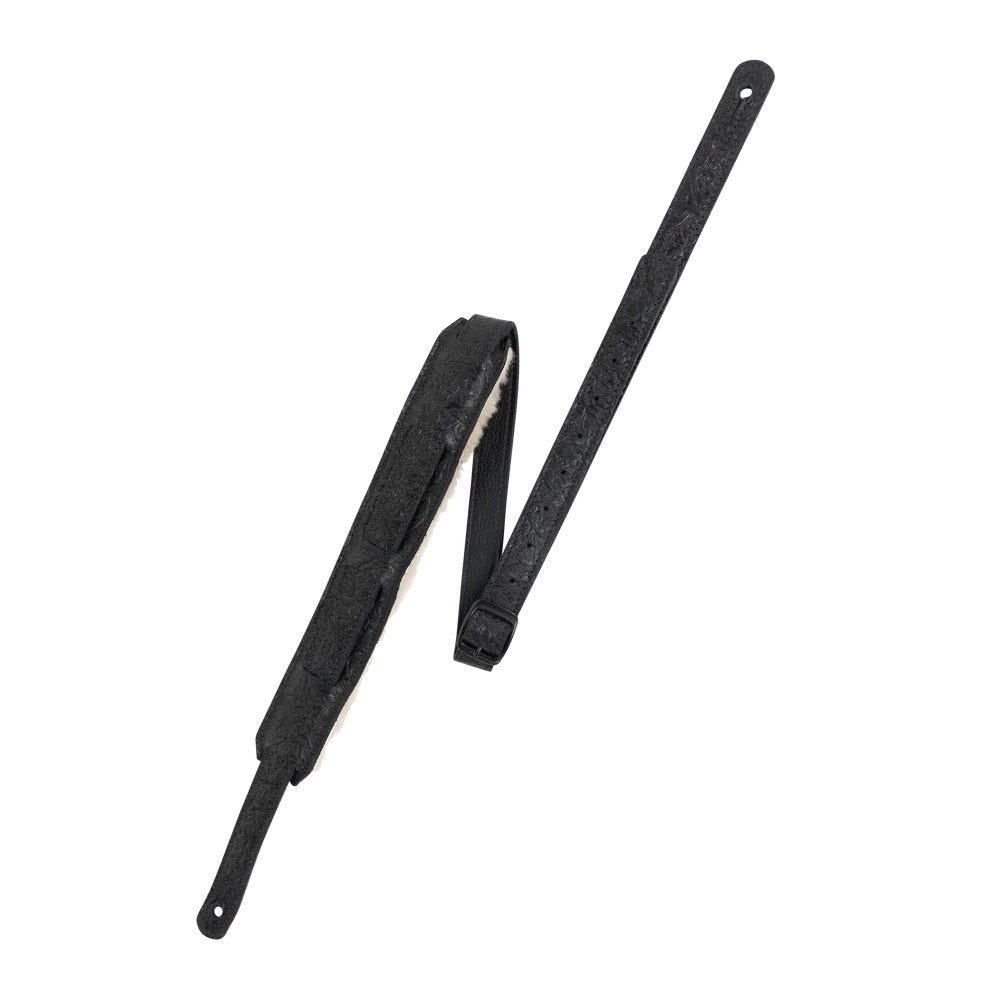 Levy's Reiner Deluxe Black Leather Padded Guitar Strap - Great Deal