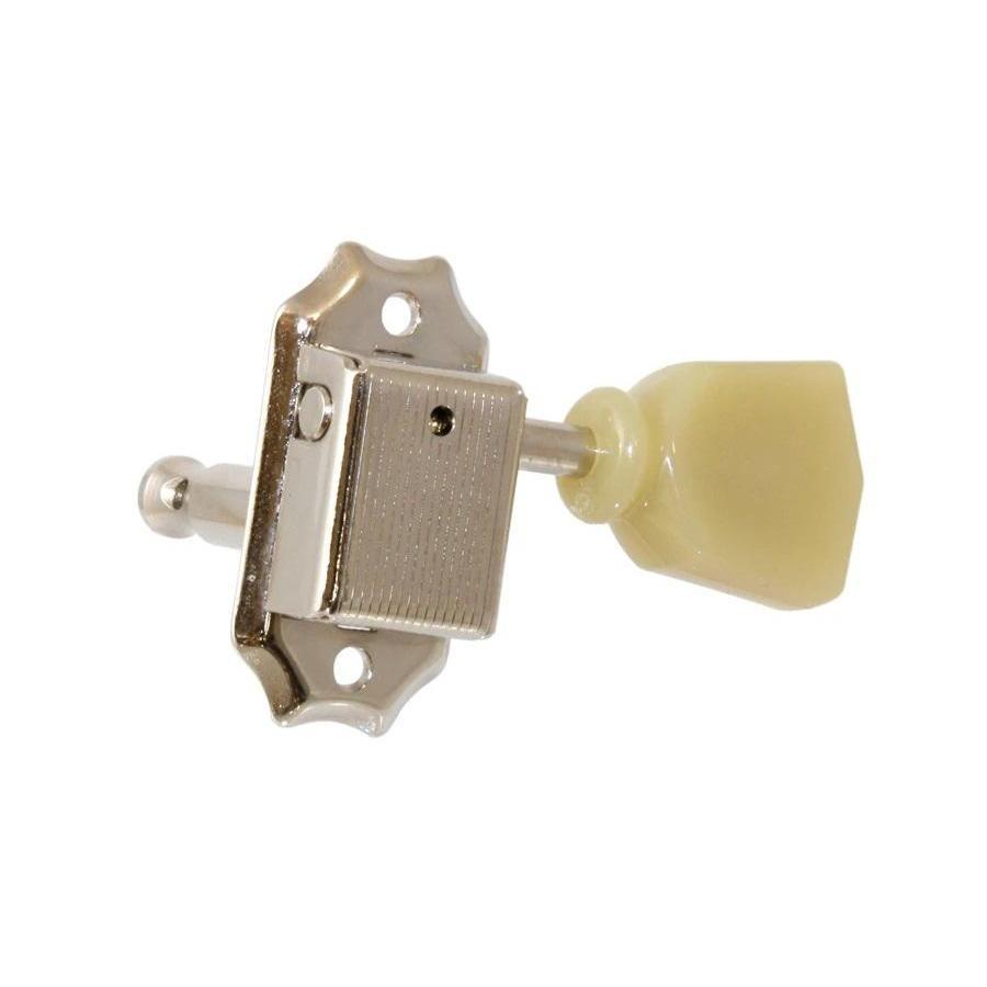Hot Deal! TK-0877-001 Economy Vintage Tuning Keys 3x3 Nickel with Plastic Keystone Buttons