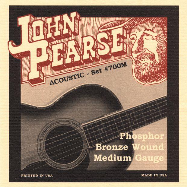 John Pearse Medium 13 - 56 Phosphor Bronze Strings for Acoustic Guitars
