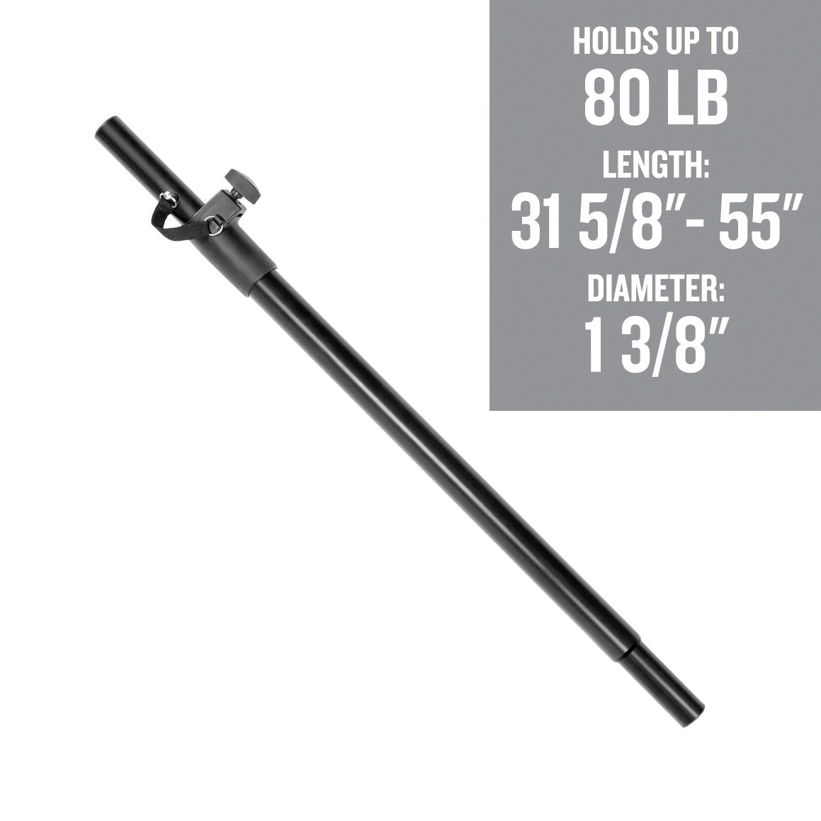 Mackie SPM200 High - Capacity Loudspeaker Pole for Thump, SRM and HD Series