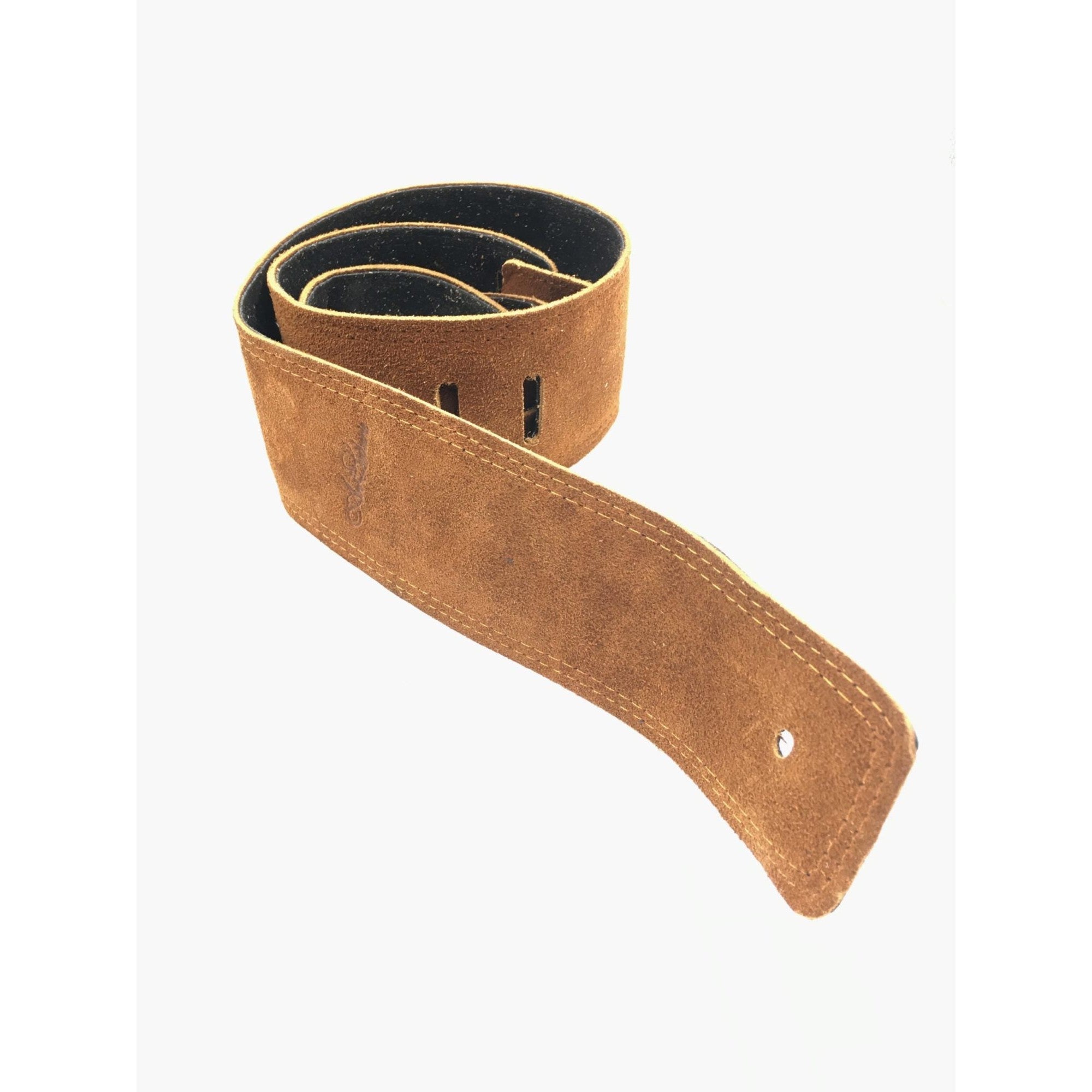 Art & Lutherie Dakota Cognac Suede Guitar Strap with Distressed Look