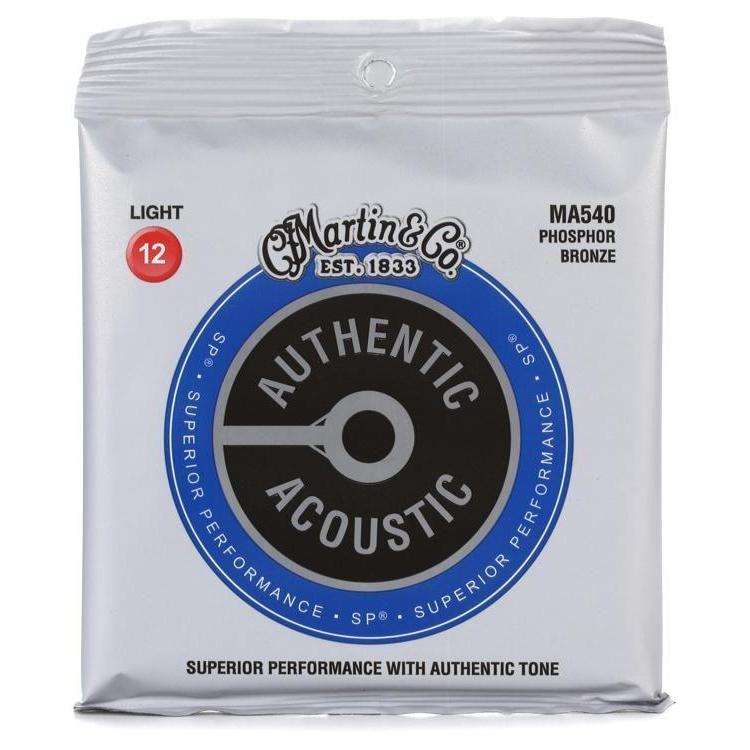 Martin MA540 SP Light 12 - 54 Phosphor Bronze Authentic Acoustic Guitar Strings