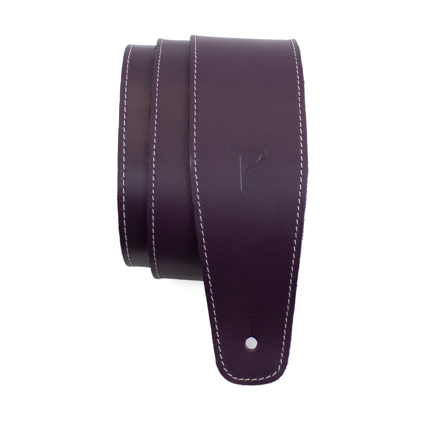 Perri's Purple 2.5-Inch Adjustable Baseball Leather Guitar Strap - Model 7288