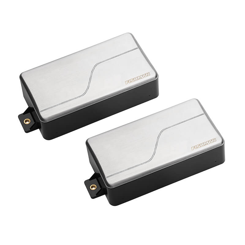 Sale! Fishman Fluence Modern Humbucker Electric Guitar Pickup Set of 2 in Brushed Stainless