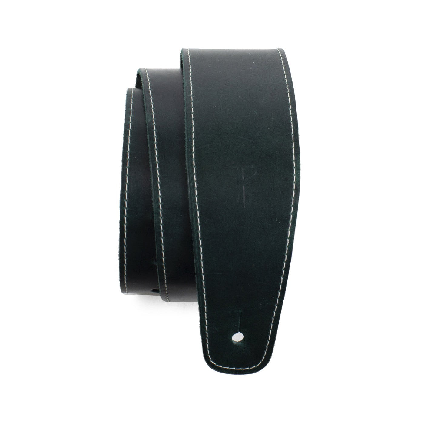 Perri's Teal 2.5-Inch Baseball Leather Adjustable Guitar Strap