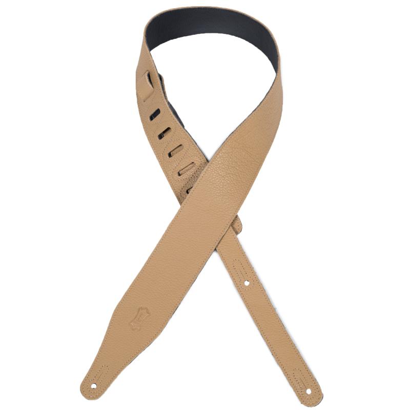 Levy's Comfortable 2-1/2 Beige Suede Leather M17BL-BUF Guitar Strap