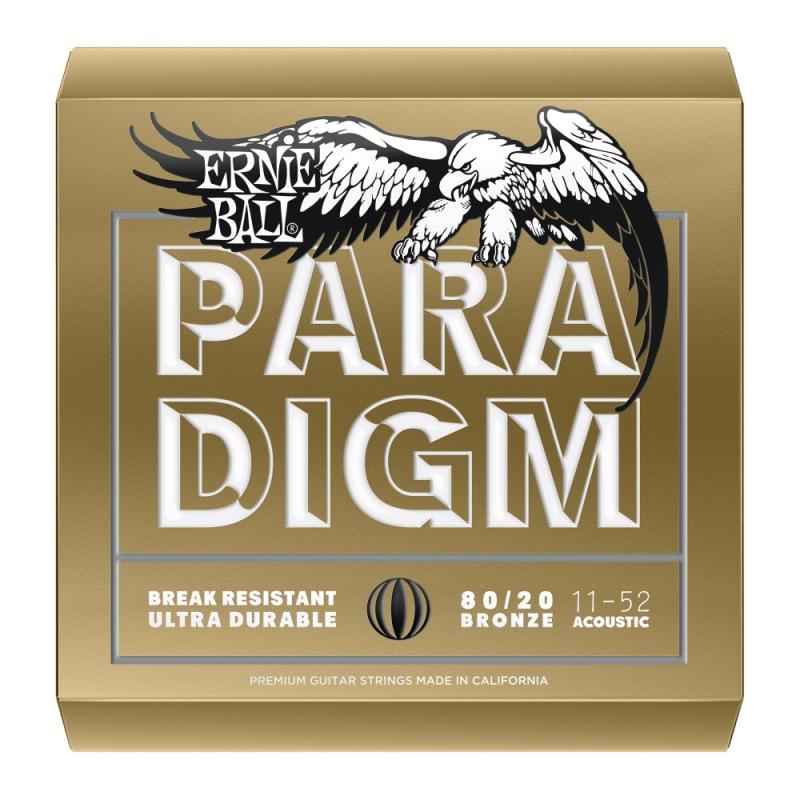 Ernie Ball 2088EB Paradigm Acoustic Guitar Strings - Light 11 - 52, Long - lasting & High - quality