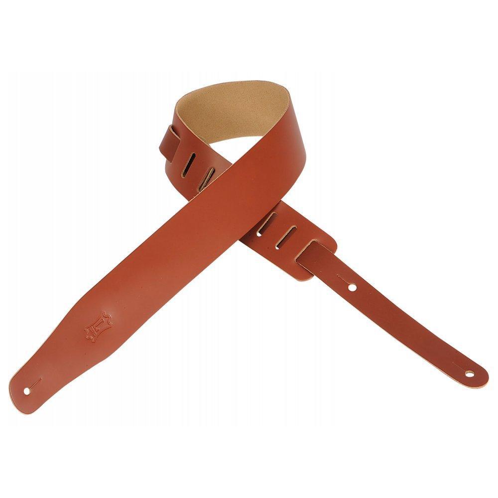Levy's Premium Walnut 2-1/2 Leather Guitar Strap - Adjustable from 38' to 53'
