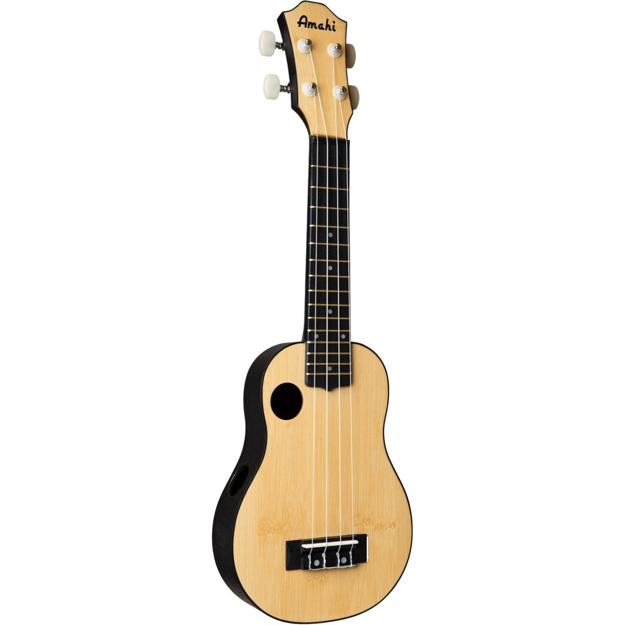 Hot Deal! Amahi Soprano Ukulele with Bamboo Top and Vinyl Gig Bag - Model HCLF335