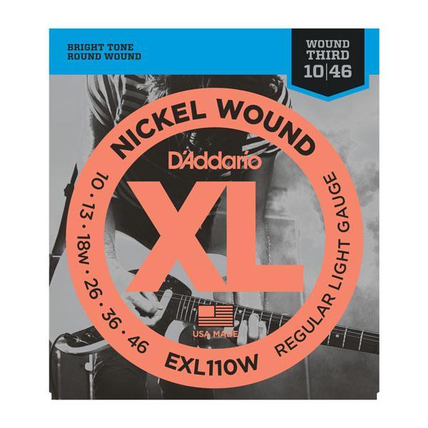 Hot! D'Addario EXL110W Nickel Wound Electric Guitar Strings 10 - 46