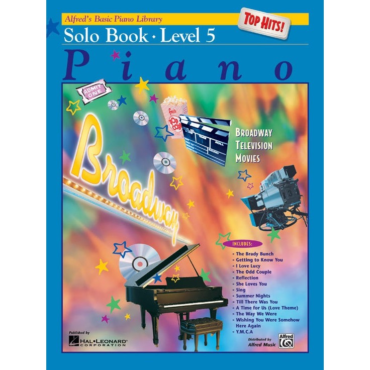 Alfred 19658 Premium Piano Solo Book: Top Hits for Level 5 Students