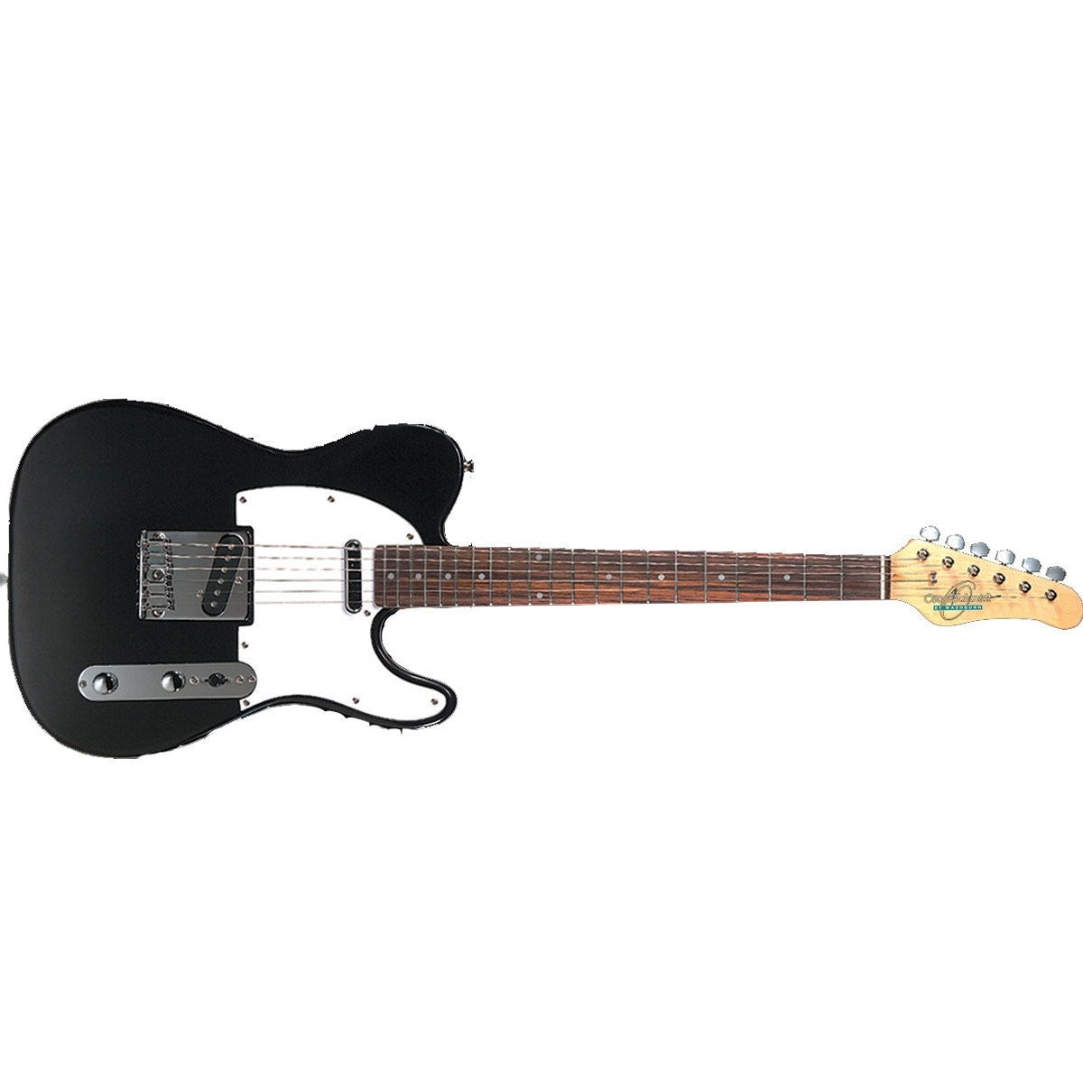 Oscar Schmidt OS-LT-BK-A Black Country-Style Electric Guitar with Classic Tone