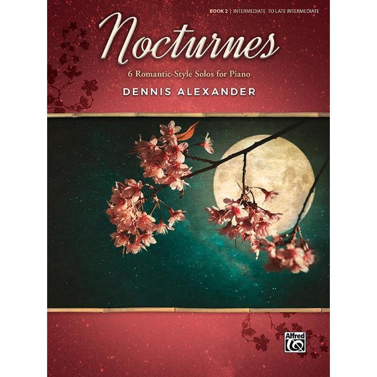 Hot! Alfred AP5427 Piano Sheet Music - 6 Romantic Nocturnes for Intermediate Students, Book 2