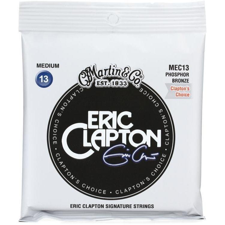 Martin MEC13 Medium Phosphor Bronze Acoustic Guitar Strings 13 - 56, Clapton's Fav