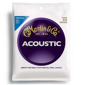 Medium 13 - 56 Martin M150 80/20 Bronze High - Quality Acoustic Guitar Strings
