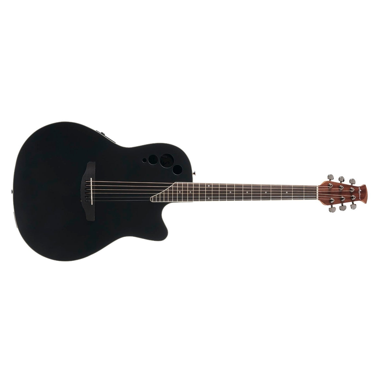Applause AE44-5S Elite Black Satin Acoustic/Electric Guitar - Great Deal