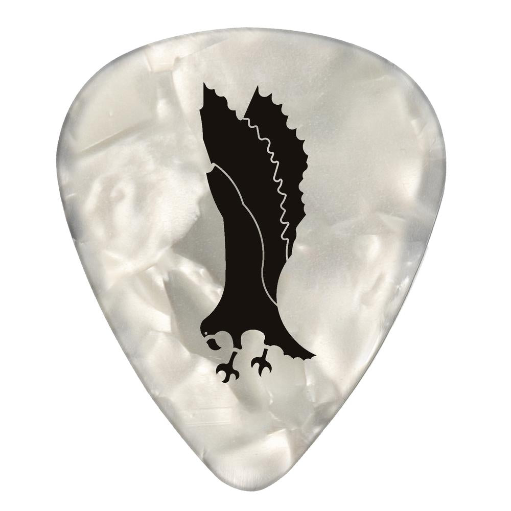 Paul Reed Smith White Pearloid Celluloid Guitar Picks - 12-Pack (Thin) - Great Deal!