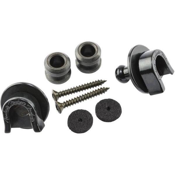Fender Black Secure Guitar Strap Locks & Buttons - Must - Have for Guitarists