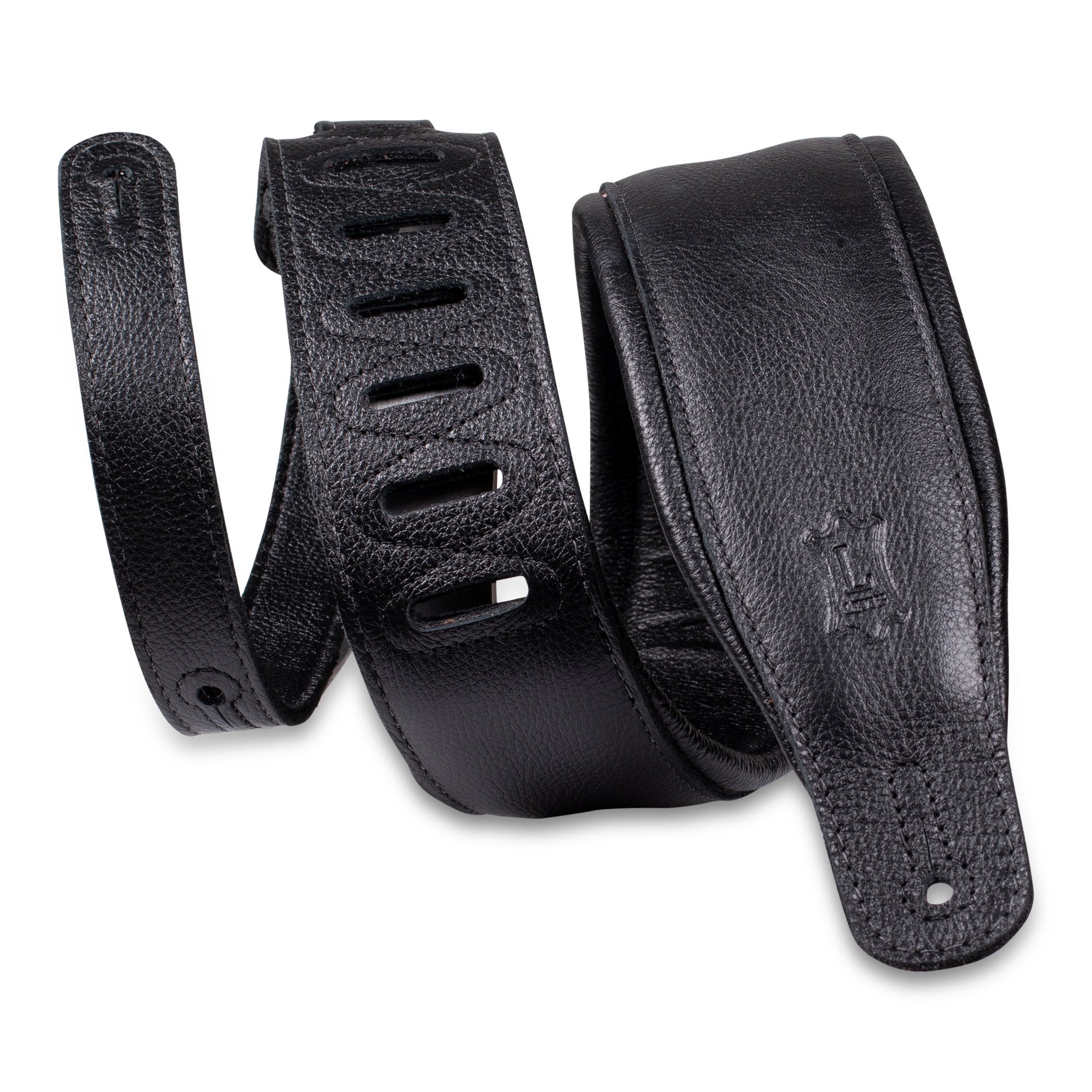 Levy's M26GP Black 3 Garment Leather Guitar Strap - Great Value!