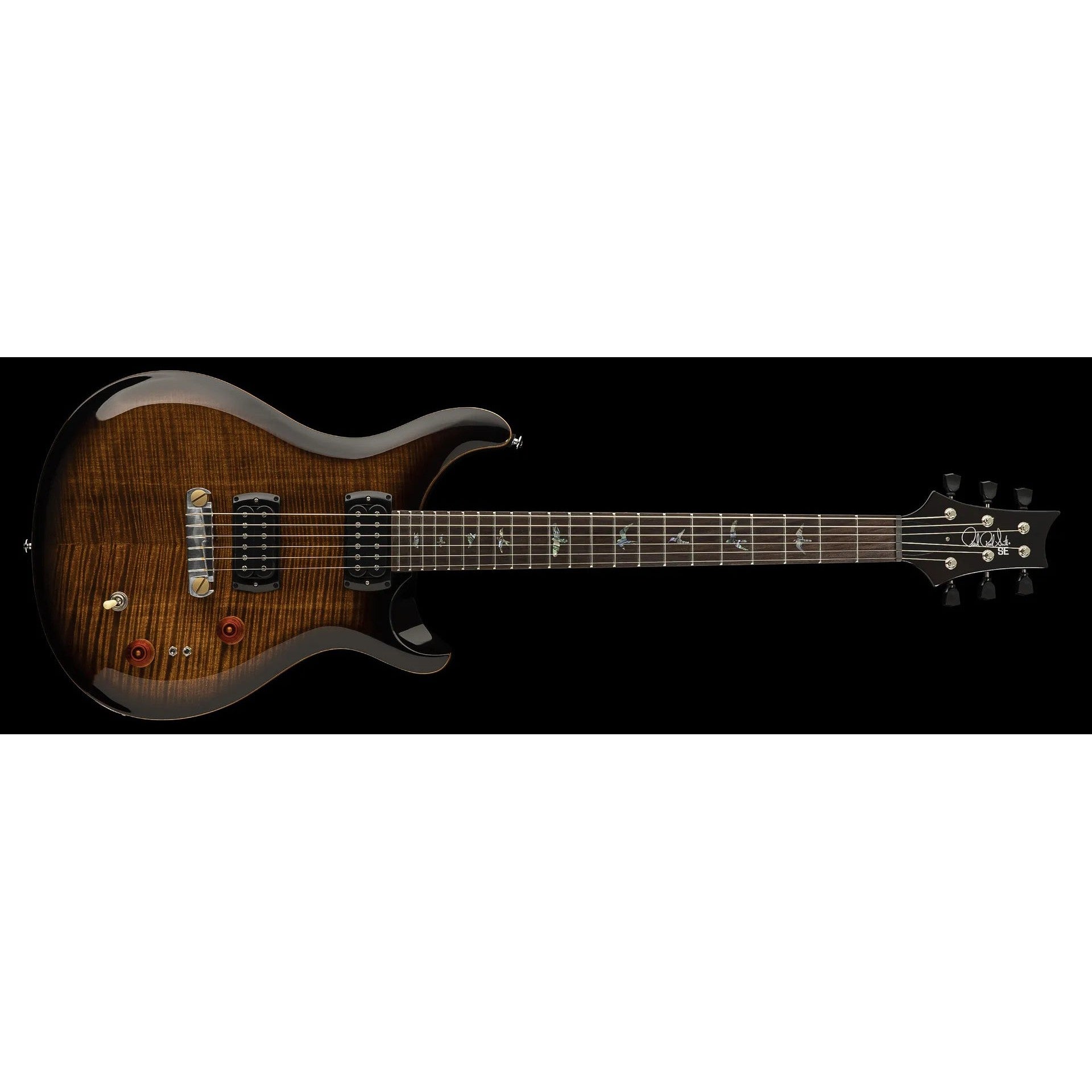 Hot Deal: Paul Reed Smith SE Electric Guitar with Gig Bag - Black Gold Sunburst