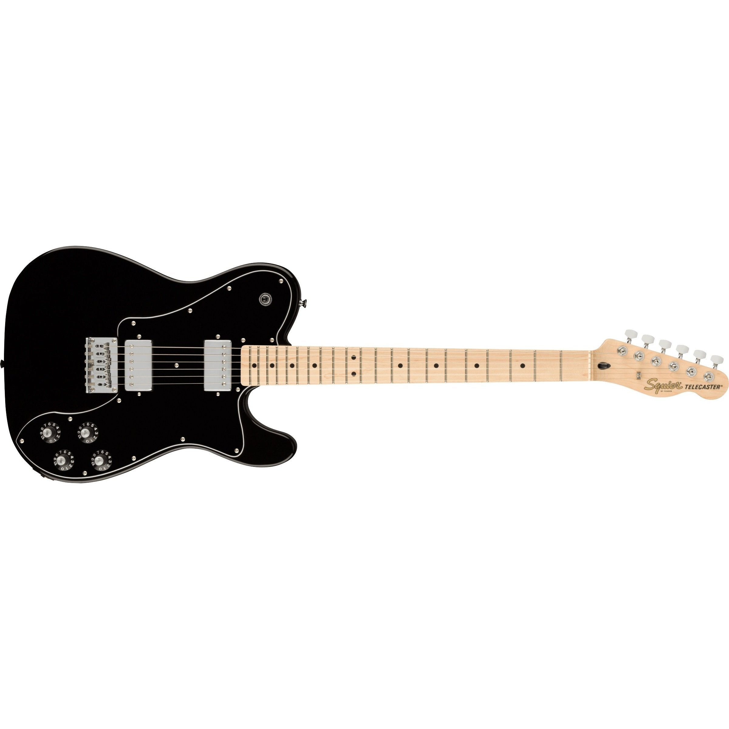 Hot Deal! Fender Squier Affinity Series Deluxe Telecaster Electric Guitar in MN - Black