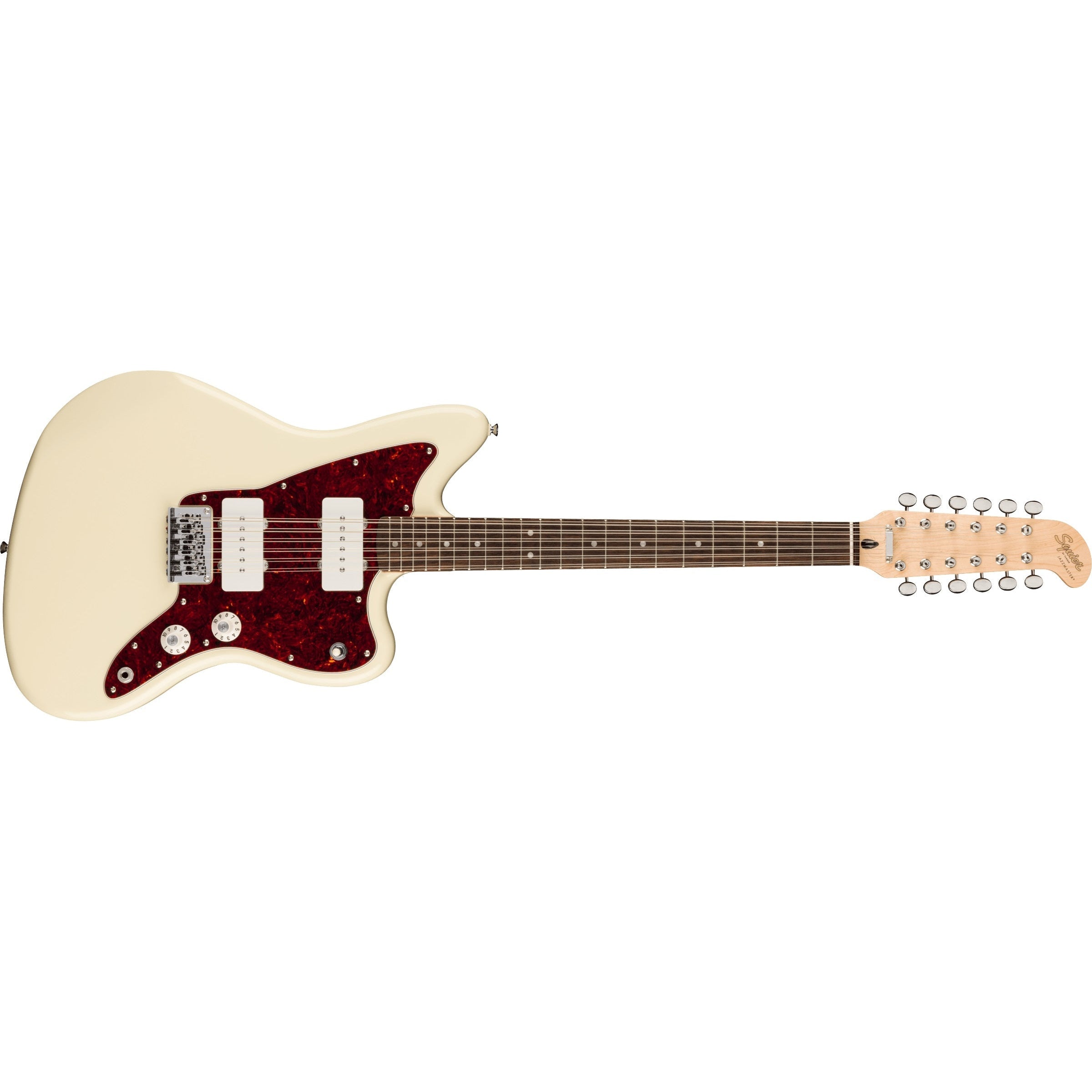 Olympic White Fender Squier Paranormal 12-String Jazzmaster Electric Guitar