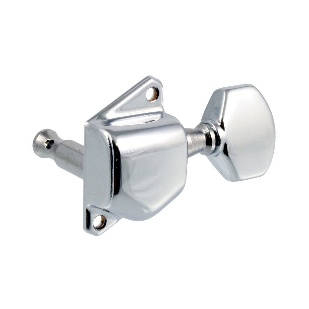 Great Deal! Chrome 6-In-Line Economy Diagonal Mount Tuning Keys TK-7559-010