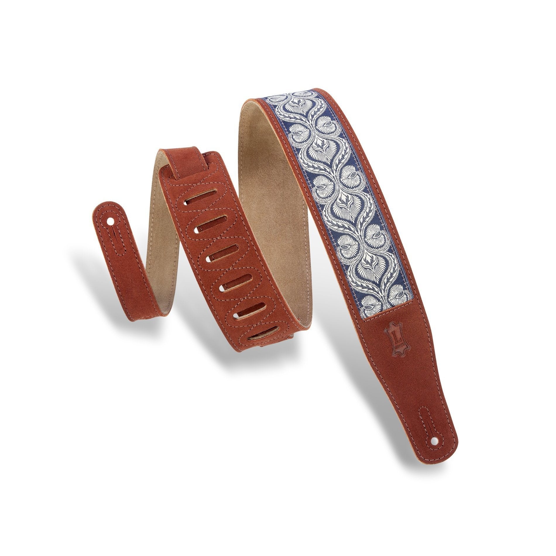 Levy's 2-1/2 Rust Suede Guitar Strap - MSJ26-RST, Hot Deal!