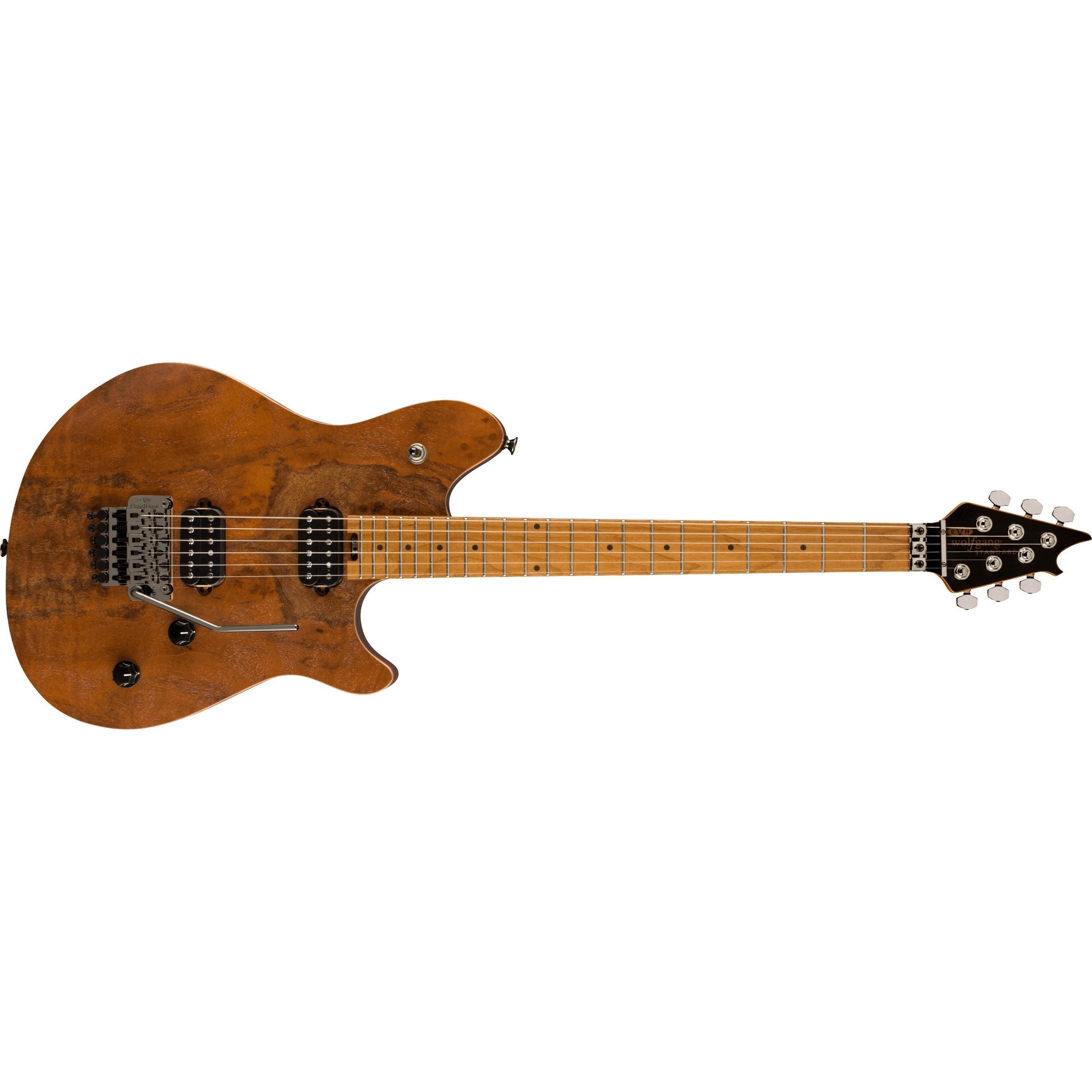Hot Deal! EVH Wolfgang WG Standard Exotic Black Walnut Electric Guitar - Natural Finish