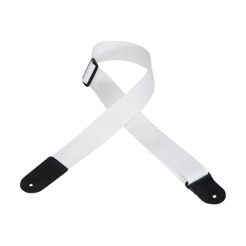 Hot Deal! Levy's White 2 Polypropylene Adjustable Guitar Strap - Ideal for Musicians