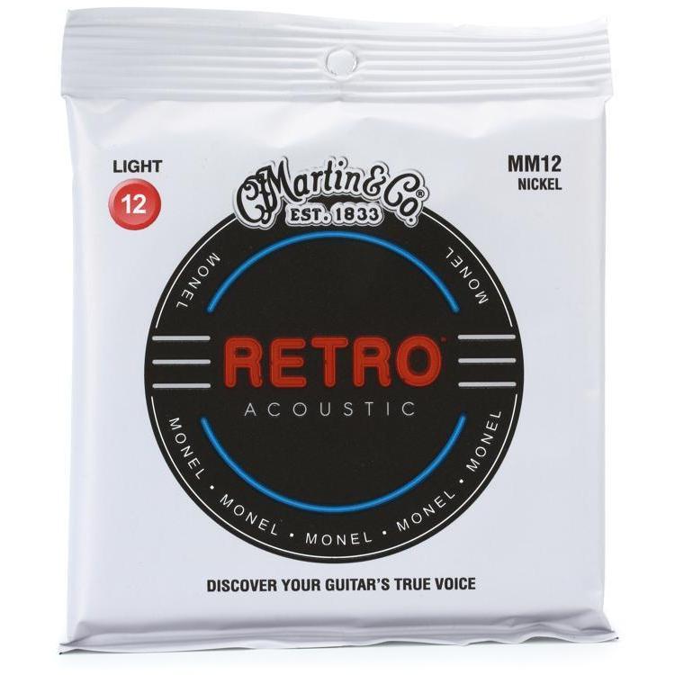 Hot Sale! Martin MM12 Retro Monel Light 12 - 54 Acoustic Guitar Strings