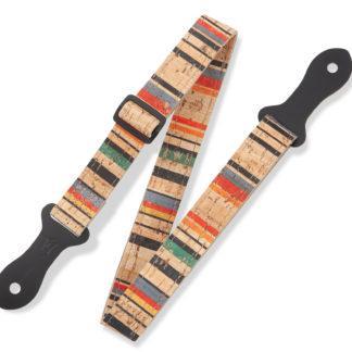 Levy's MX23ALL-001 Printed Cork Mandolin Strap - Adjustable & Durable