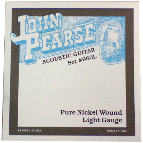 Hot Deal! John Pearse Acoustic Guitar Strings - Pure Nickel Light Set 12 - 54