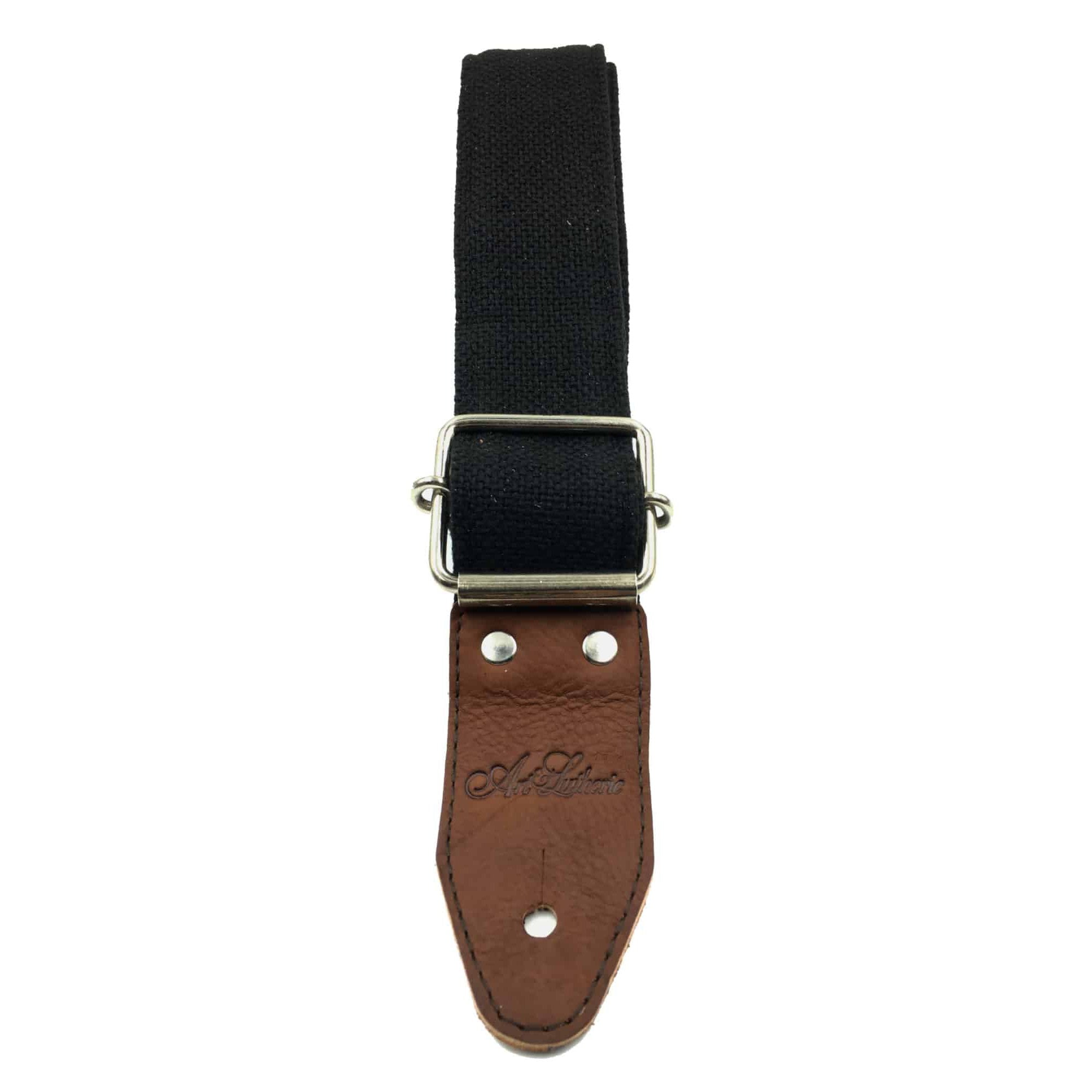 Art & Lutherie Distressed Black Premium Guitar Strap - One Size Fits All