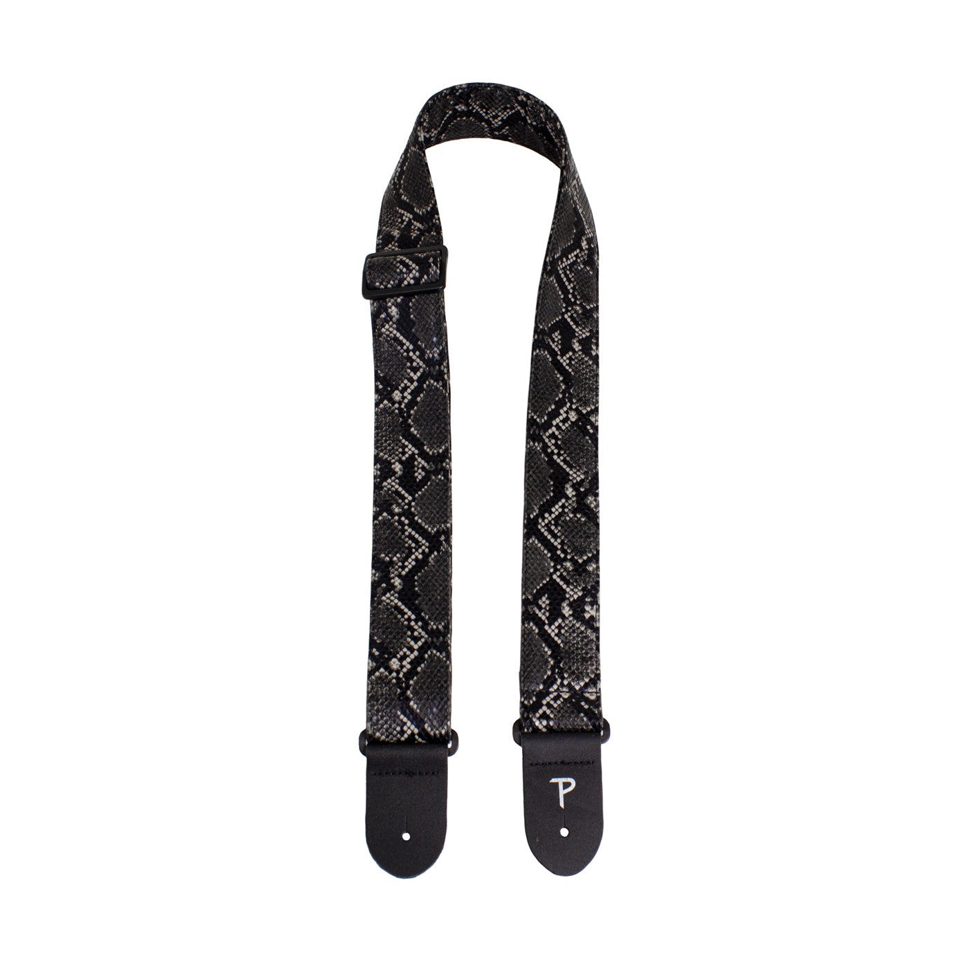 Perri's Black Faux Snake Skin Guitar Strap - 7555, Hot Deal!