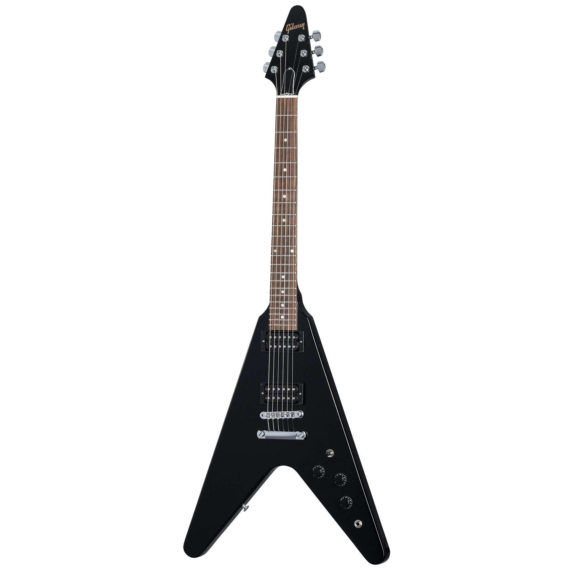 Hot Deal! Gibson 80's Flying V Electric Guitar in Ebony with Hardshell Case