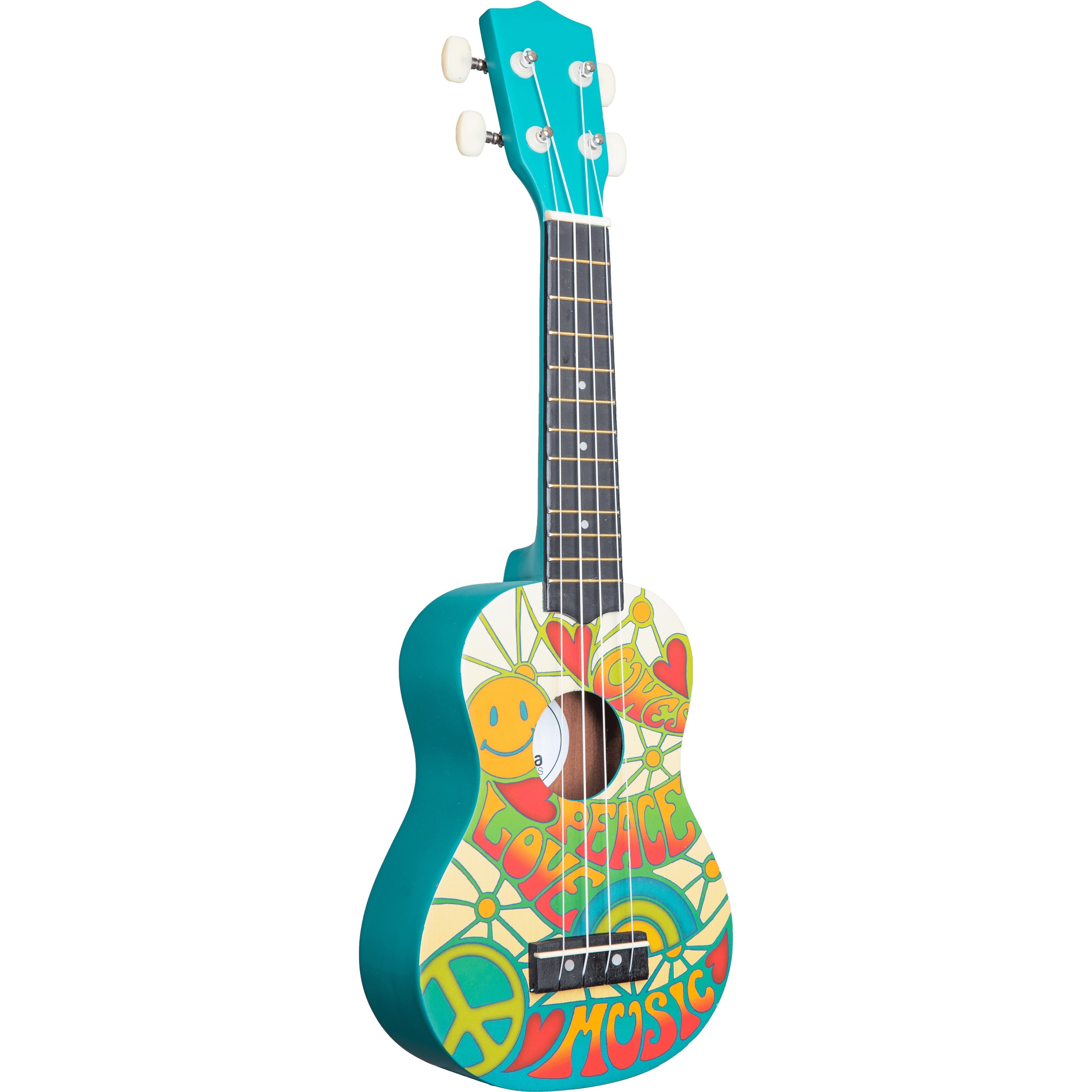 Amahi PANDA2 Tropical Soprano Ukulele with Gig Bag - Spread Peace, Love & Music