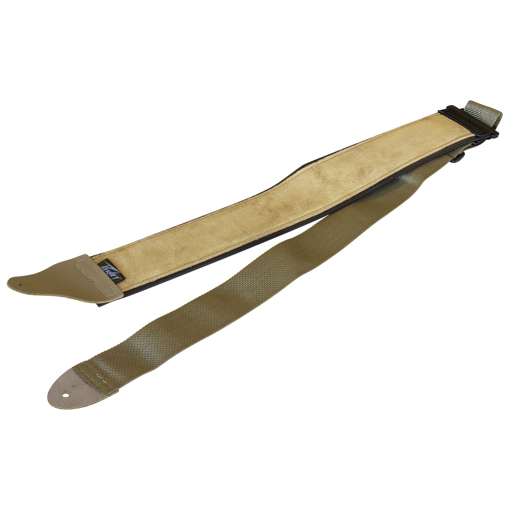 Hot Sale! Peavey 3-Inch Tan Suede Leather Adjustable Guitar Strap