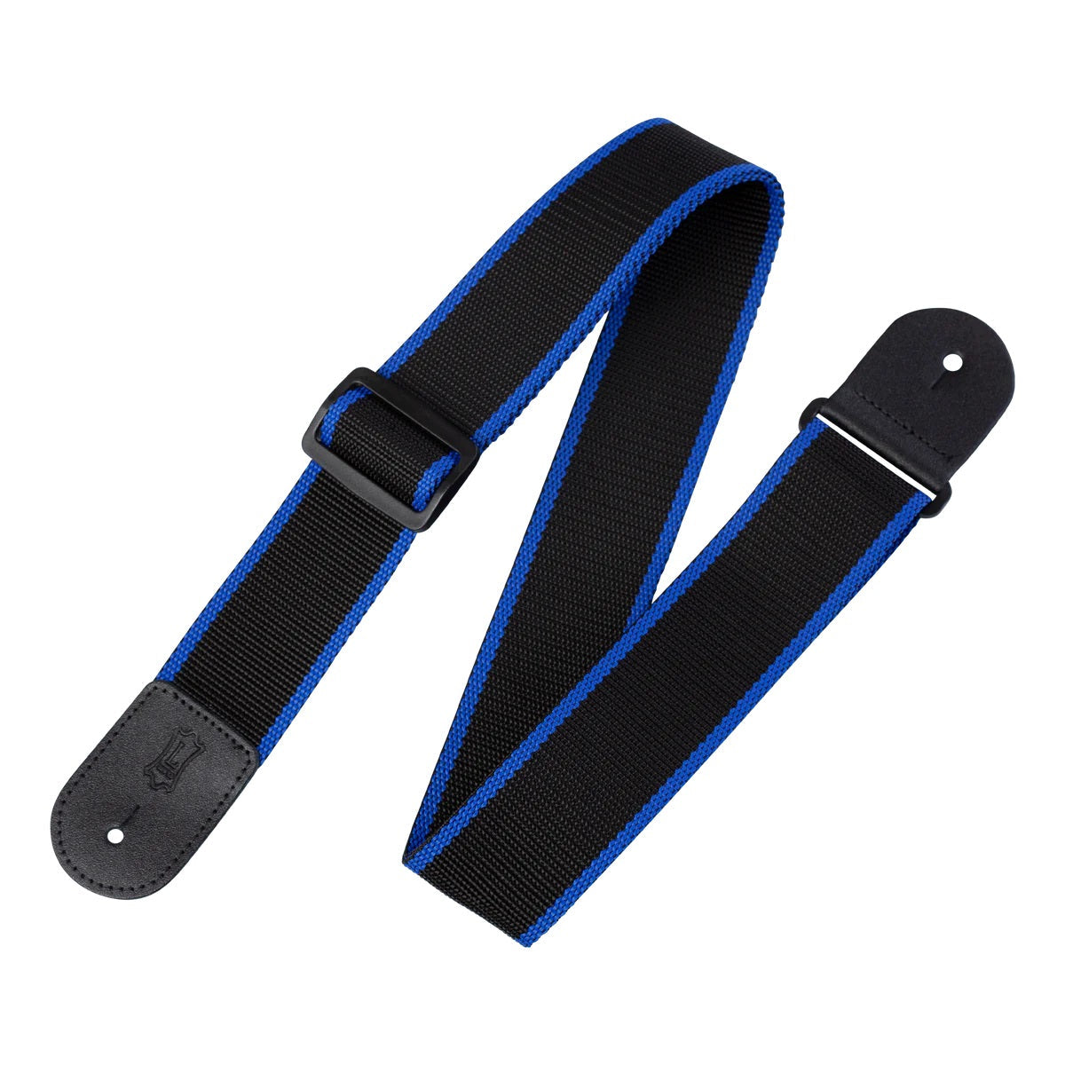 Hot Sale! Levy's 2' Wide Black/Blue Polypropylene Adjustable Guitar Strap
