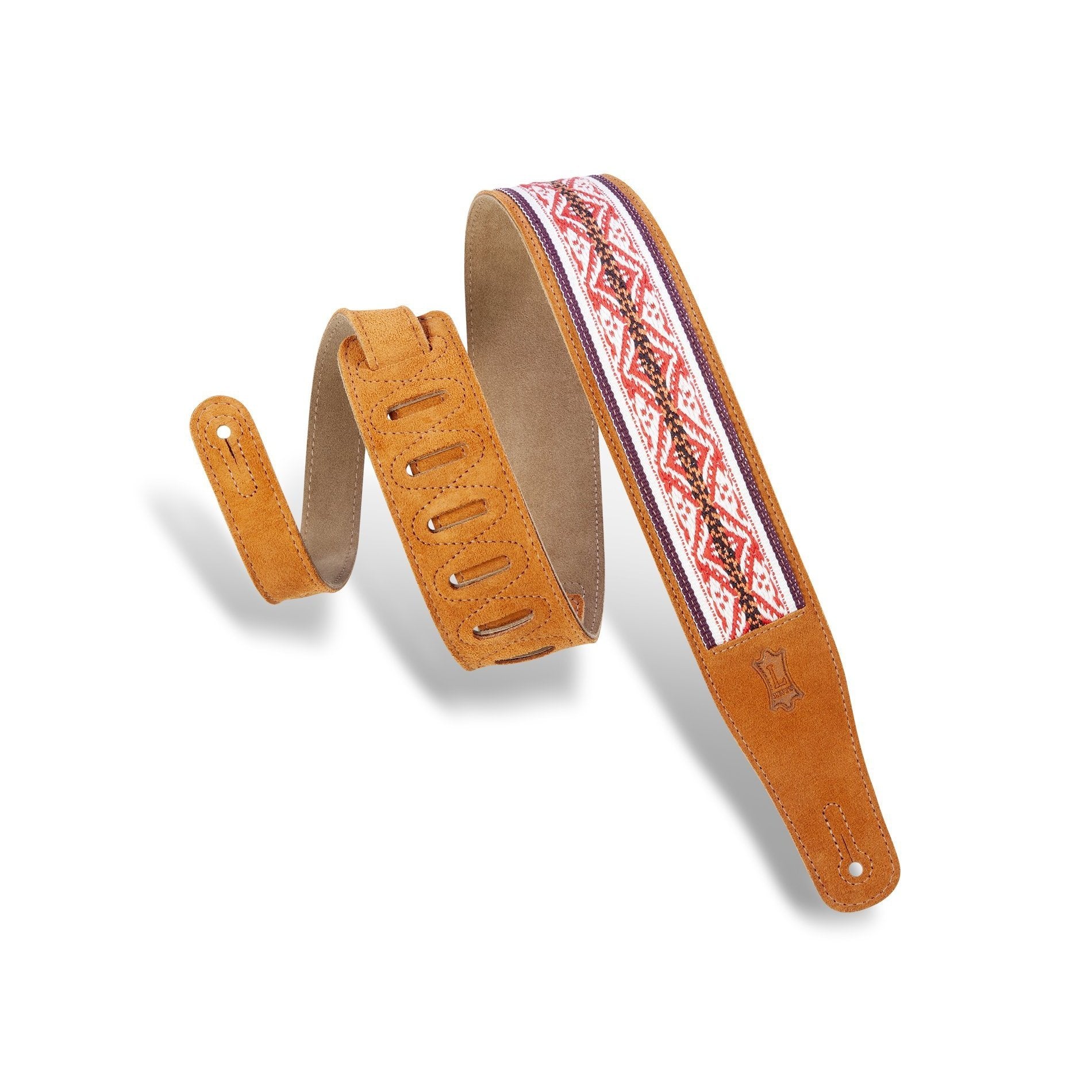 Hot Sale! Levy's 2-1/2 Inch Honey Suede Adjustable Guitar Strap - MSJ26-HNY
