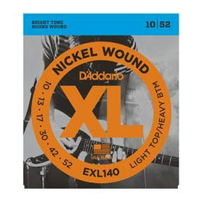 D'Addario EXL140 XL Nickel Wound Electric Guitar Strings - Light/Heavy Combo 10-52