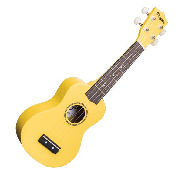 Hot Deal! Yellow Amahi Tropical Penguin Soprano Ukulele with Basic Gig Bag