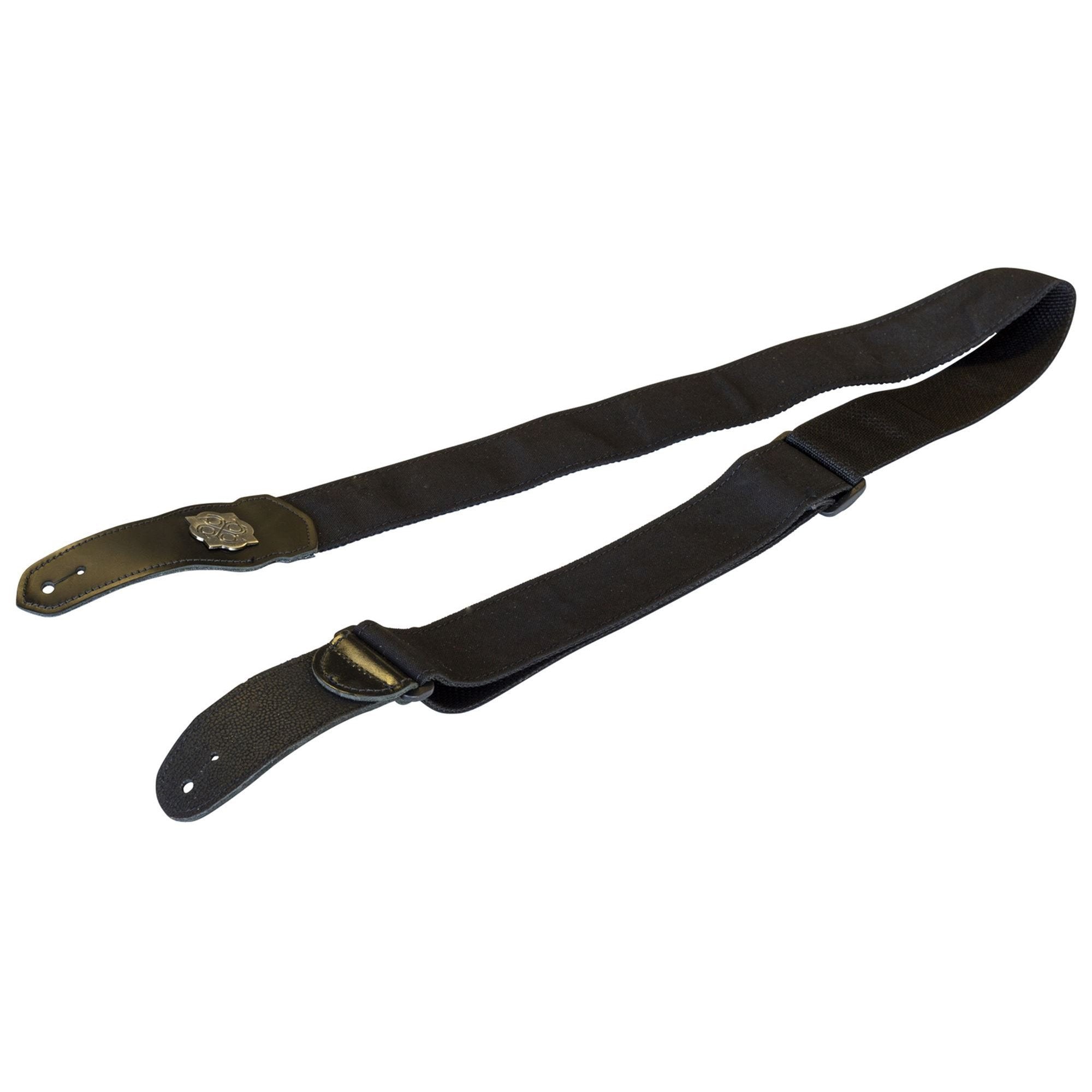 Black Peavey Medallion I Guitar Strap with PXD Metal Medallion