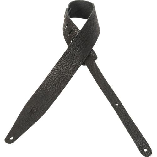 Get This Black Levy's 2-1/2 Relaxed Veg-Tan Leather Guitar Strap Now!