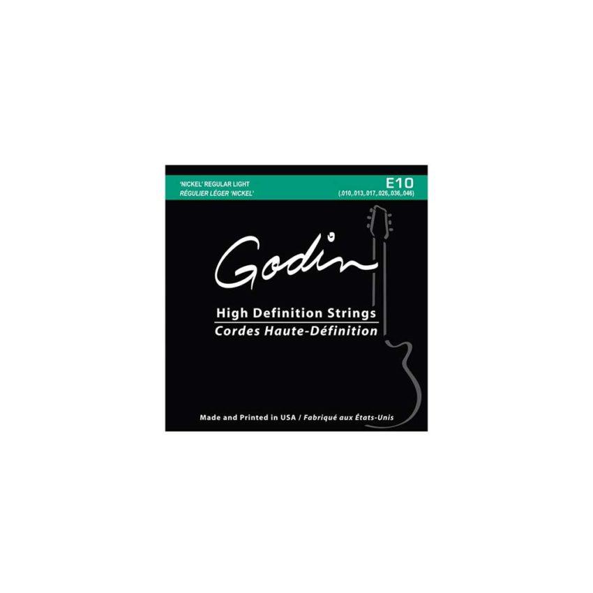 Great Deal! Godin E-10 Regular Light Nickel Electric Guitar Strings (10 - 46)