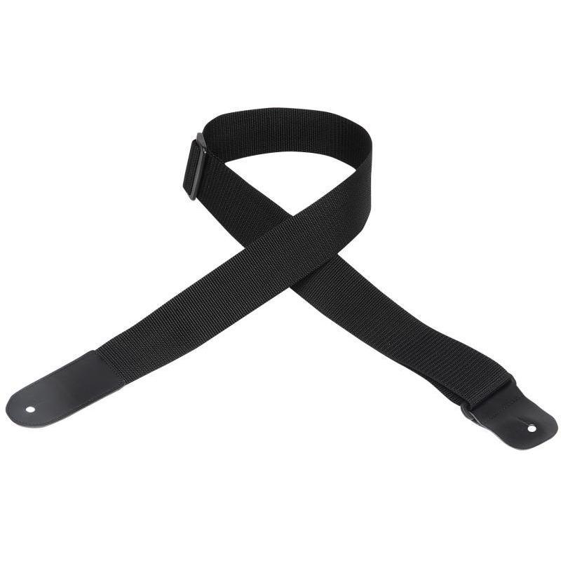 Black Nylon Planet Waves Guitar Strap - 2' Long, Ideal for Musicians