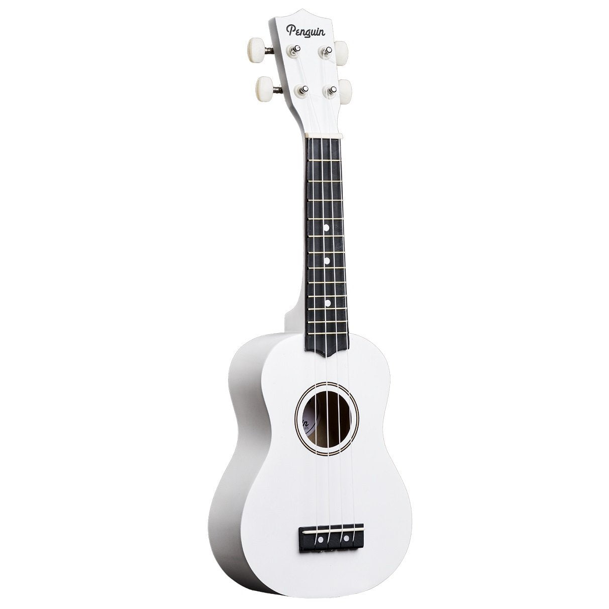 Hot Deal! Amahi White Tropical Penguin Soprano Ukulele with Basic Gig Bag