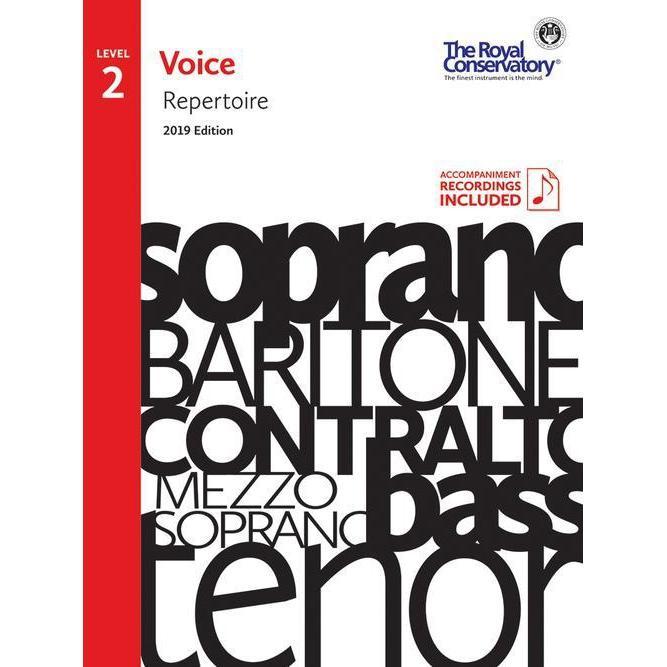 2019 Edition Royal Conservatory Voice Repertoire Book Level 2 - Online Access Included