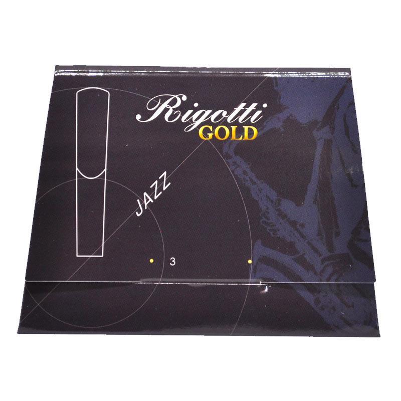 Rigotti RG3.JSA Gold Jazz Alto Saxophone Reeds 3.0 Medium - 3 Pack Deal