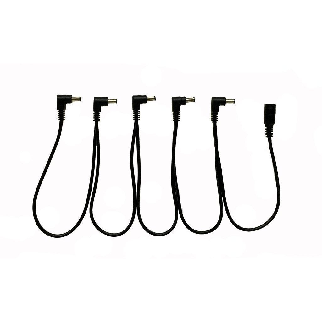Leem CD - 6AC Right - Angled Power Cable Ideal for 5 Effect Pedals